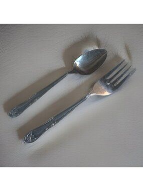 HOUSEHOLDS HMC Stainless 1 Salad Fork & Tea spoon Flatware 6” Silverware Taiwan